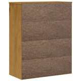 Top for Highboard with Glass Doors FLAM Solid Wood Pine - Close-Up Angle