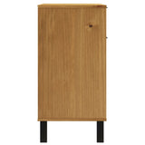 Sideboard FLAM 80x40x80 cm Solid Wood Pine - Rear View