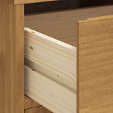 Sideboard FLAM 80x40x80 cm Solid Wood Pine - Low Angle