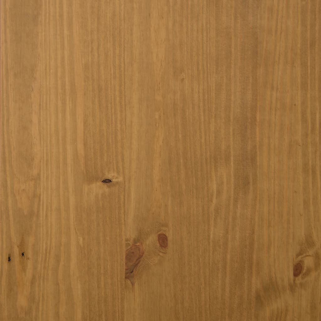 Sideboard with Glass Door FLAM 110x40x80 cm Solid Wood Pine
