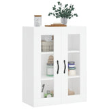 Wall Mounted Cabinet White 69.5x34x90 cm Engineered Wood