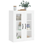 Wall Mounted Cabinet White 69.5x34x90 cm Engineered Wood
