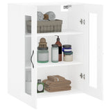 Wall Mounted Cabinet White 69.5x34x90 cm Engineered Wood - 45-Degree Angle