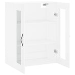 Wall Mounted Cabinet White 69.5x34x90 cm Engineered Wood