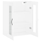 Wall Mounted Cabinet White 69.5x34x90 cm Engineered Wood - Rear View