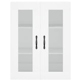 Wall Mounted Cabinet White 69.5x34x90 cm Engineered Wood