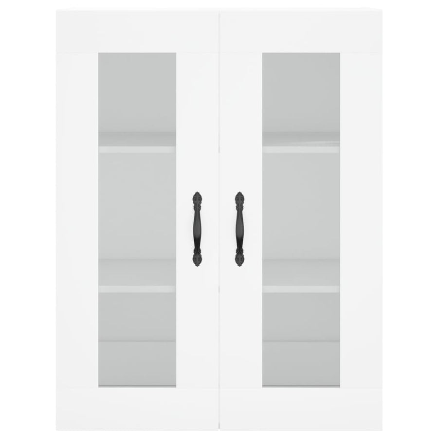 Wall Mounted Cabinet White 69.5x34x90 cm Engineered Wood