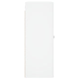 Wall Mounted Cabinet White 69.5x34x90 cm Engineered Wood - Low Angle