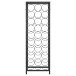 Wine Rack for 27 Bottles Black 34x18x100 cm Wrought Iron