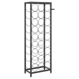 Wine Rack for 27 Bottles Black 34x18x100 cm Wrought Iron - 45-Degree Angle