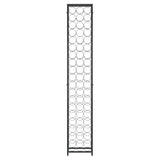 Wine Rack for 57 Bottles Black 34x18x200 cm Wrought Iron