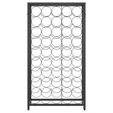 Wine Rack for 45 Bottles Black 54x18x100 cm Wrought Iron