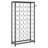 Wine Rack for 45 Bottles Black 54x18x100 cm Wrought Iron - 45-Degree Angle