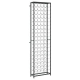 Wine Rack for 95 Bottles Black 54x18x200 cm Wrought Iron