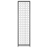 Wine Rack for 95 Bottles Black 54x18x200 cm Wrought Iron
