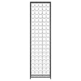 Wine Rack for 95 Bottles Black 54x18x200 cm Wrought Iron - Side View