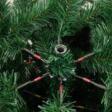 Artificial Hinged Christmas Tree with Cones and Berries 180 cm - Close-Up Angle