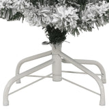 Artificial Hinged Christmas Tree with Flocked Snow 120 cm - Rear View