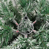 Artificial Hinged Christmas Tree with Flocked Snow 150 cm - Close-Up Angle