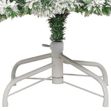Artificial Hinged Christmas Tree with Flocked Snow 180 cm - Rear View