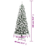 Artificial Hinged Christmas Tree with Flocked Snow 180 cm - Extra Image