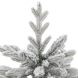 Artificial Hinged Christmas Tree with Flocked Snow 120 cm - Top-Down View