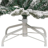 Artificial Hinged Christmas Tree with Flocked Snow 120 cm - Rear View