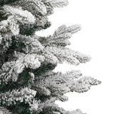 Artificial Hinged Christmas Tree with Flocked Snow 150 cm - 45-Degree Angle