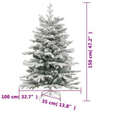 Artificial Hinged Christmas Tree with Flocked Snow 150 cm - Extra Image