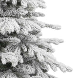 Artificial Hinged Christmas Tree with Flocked Snow 180 cm - 45-Degree Angle