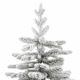 Artificial Hinged Christmas Tree with Flocked Snow 240 cm - Top-Down View