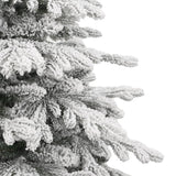 Artificial Hinged Christmas Tree with Flocked Snow 240 cm - 45-Degree Angle