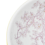 Countertop Basin White and Yellow Round F41x14 cm Ceramic