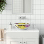 Countertop Basin Multicolour Round ?41x14 cm Ceramic