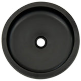 Countertop Basin Black and Brown Round Φ41x14 cm Ceramic - Top-Down View