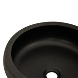 Countertop Basin Black and Brown Round F41x14 cm Ceramic