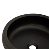 Countertop Basin Black and Brown Round Φ41x14 cm Ceramic - 45-Degree Angle