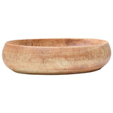 Countertop Basin Brown Oval 59x40x15 cm Ceramic - Front View