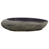 Countertop Basin Purple and Grey Oval 59x40x14 cm Ceramic