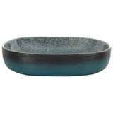 Countertop Basin Turquoise Oval 59x40x14 cm Ceramic - Top-Down View