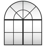 Wall Mirror Black 60x70 cm Arch Iron