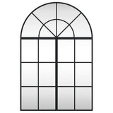 Wall Mirror Black 60x90 cm Arch Iron - Side View