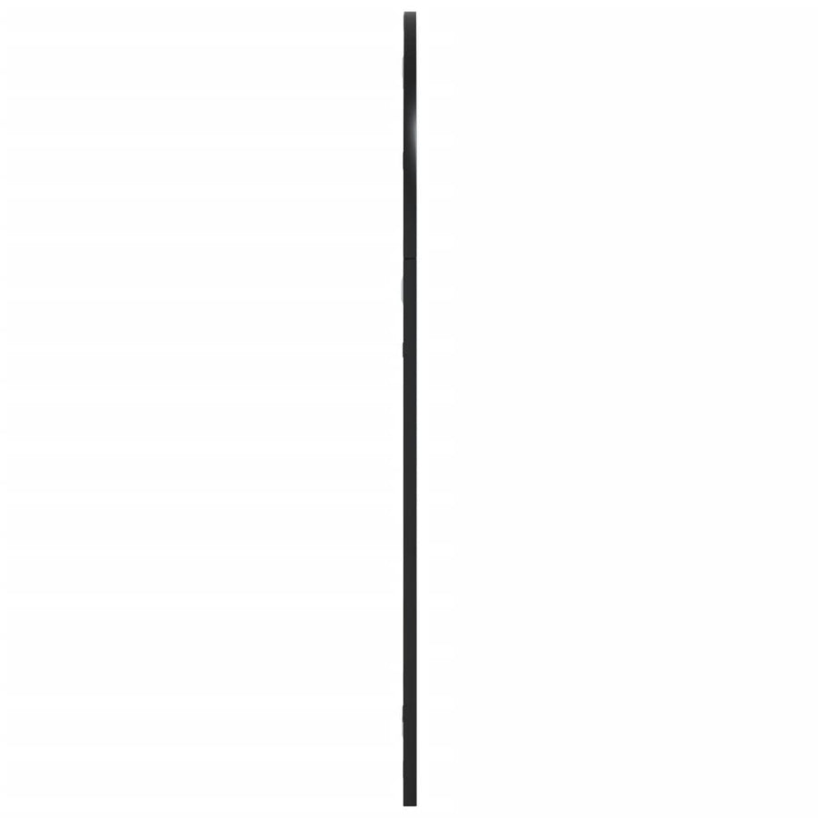 Wall Mirror Black 60x90 cm Arch Iron