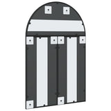 Wall Mirror Black 60x90 cm Arch Iron