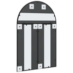 Wall Mirror Black 60x90 cm Arch Iron