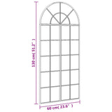 Wall Mirror Black 60x130 cm Arch Iron - Close-Up Angle