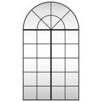 Wall Mirror Black 80x140 cm Arch Iron