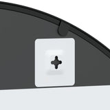 Wall Mirror Black 80x140 cm Arch Iron - Rear View