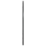 Wall Mirror Black 100x70 cm Arch Iron - Top-Down View