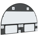 Wall Mirror Black 100x70 cm Arch Iron - 45-Degree Angle